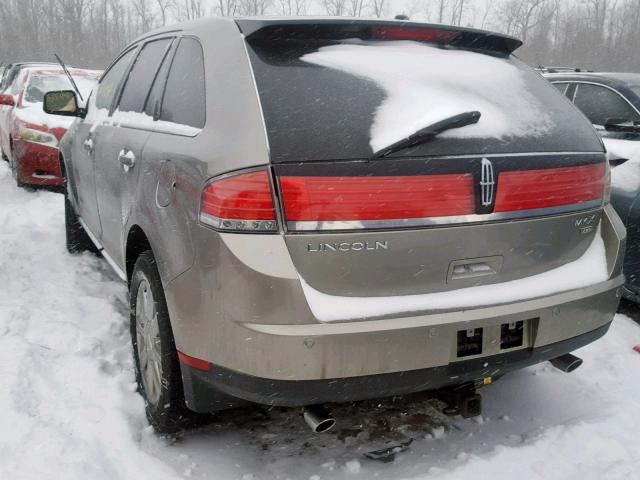 2LMDU88C08BJ36786 - 2008 LINCOLN MKX GRAY photo 3