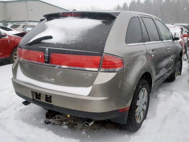 2LMDU88C08BJ36786 - 2008 LINCOLN MKX GRAY photo 4