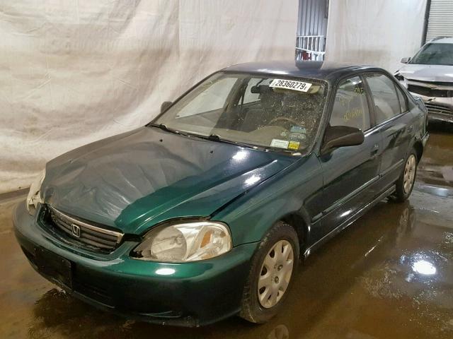 2HGEJ6611YH547101 - 2000 HONDA CIVIC BASE Yaşıl foto 2