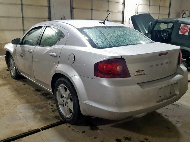 1B3BD1FB5BN554377 - 2011 DODGE AVENGER SILVER photo 3