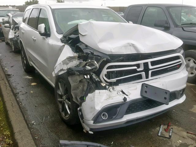 1C4RDHDG9HC627114 - 2017 DODGE DURANGO GT WHITE photo 1