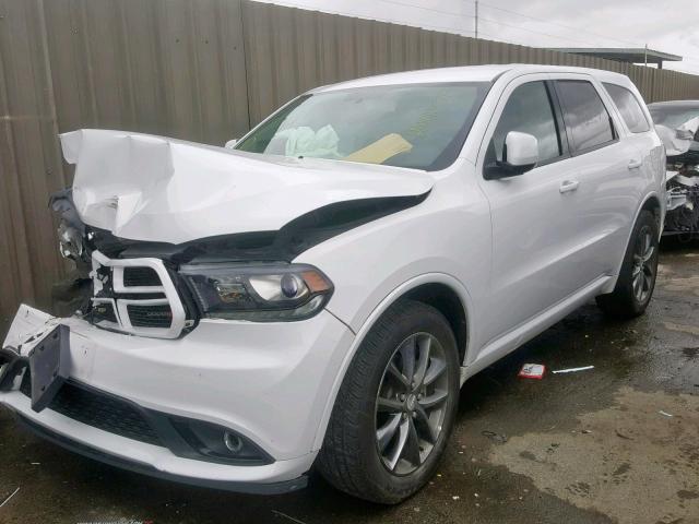 1C4RDHDG9HC627114 - 2017 DODGE DURANGO GT WHITE photo 2