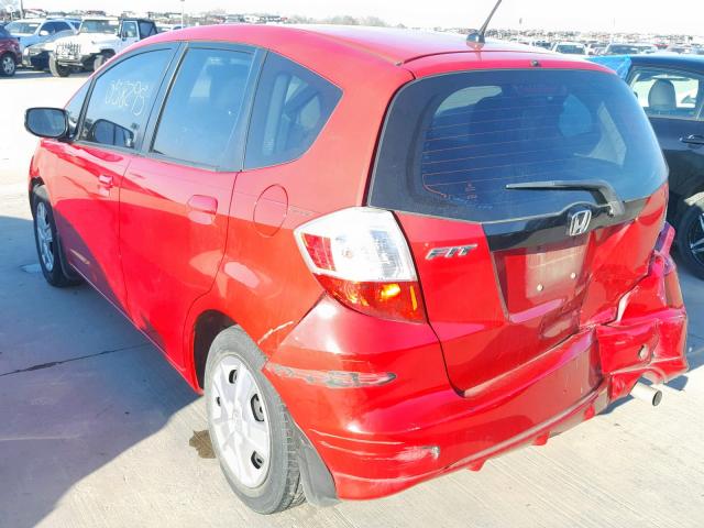 JHMGE8H37DC080302 - 2013 HONDA FIT RED photo 3