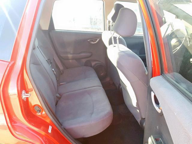 JHMGE8H37DC080302 - 2013 HONDA FIT RED photo 6