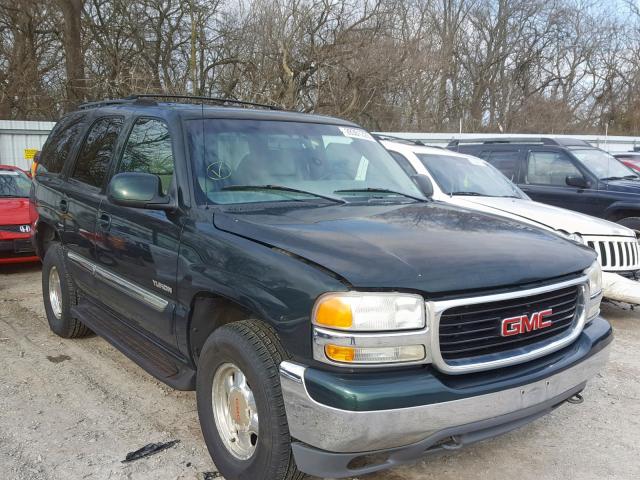 1GKEK13T31R172312 - 2001 GMC YUKON GREEN photo 1