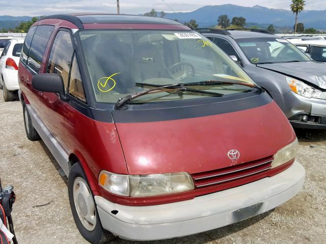 JT3AC12R0M0004847 - 1991 TOYOTA PREVIA LE RED photo 1