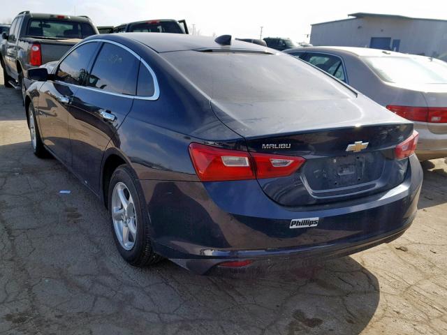 1G1ZB5ST0HF238566 - 2017 CHEVROLET MALIBU LS BLACK photo 3
