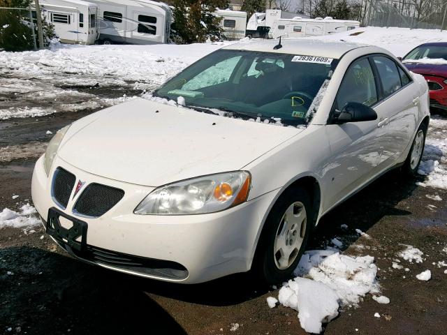 1G2ZF57B084145283 - 2008 PONTIAC G6 VALUE L WHITE photo 2