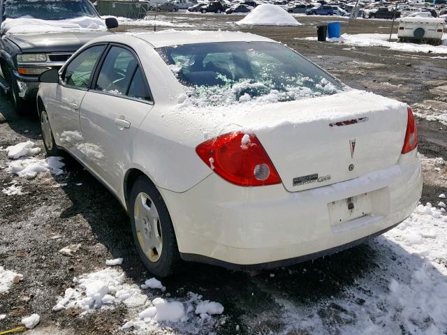 1G2ZF57B084145283 - 2008 PONTIAC G6 VALUE L WHITE photo 3