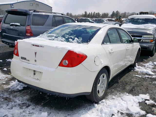 1G2ZF57B084145283 - 2008 PONTIAC G6 VALUE L WHITE photo 4