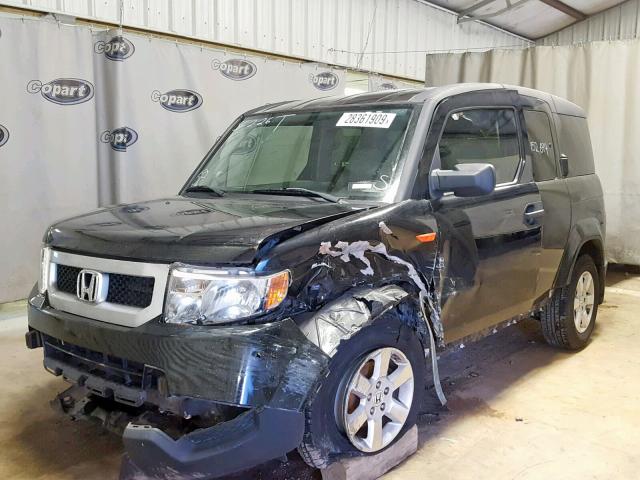 5J6YH1H76AL003367 - 2010 HONDA ELEMENT EX BLACK photo 2