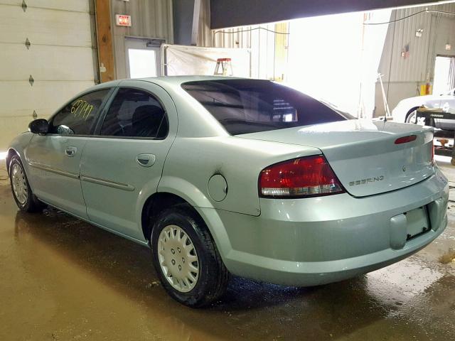 1C3AL46X61N574070 - 2001 CHRYSLER SEBRING LX BLUE photo 3