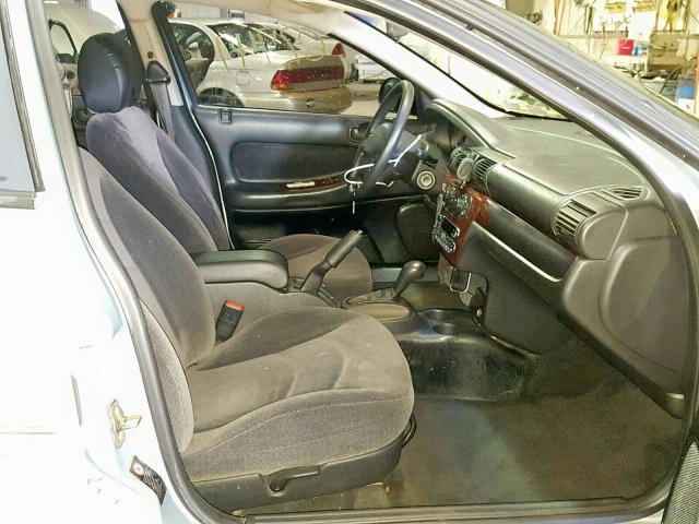 1C3AL46X61N574070 - 2001 CHRYSLER SEBRING LX BLUE photo 5