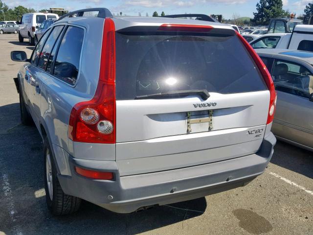 YV1CZ59H641091651 - 2004 VOLVO XC90 SILVER photo 3