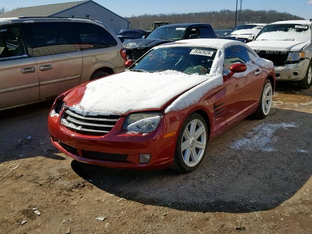 1C3AN69L15X025644 - 2005 CHRYSLER CROSSFIRE RED photo 2