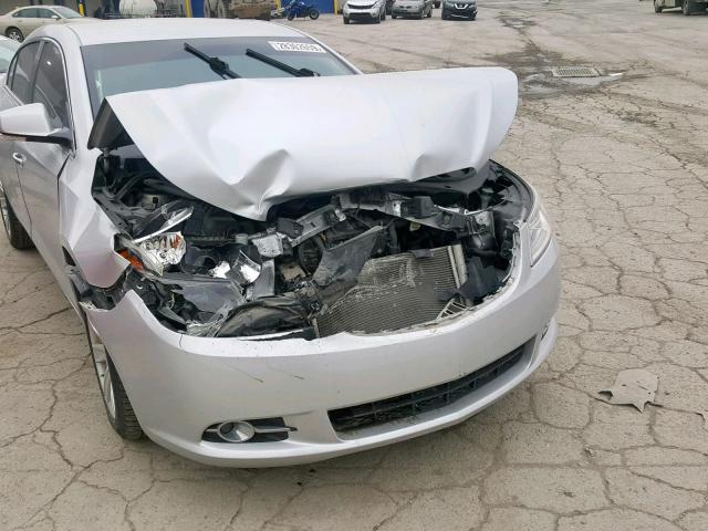 1G4GD5GD3BF110836 - 2011 BUICK LACROSSE C SILVER photo 9