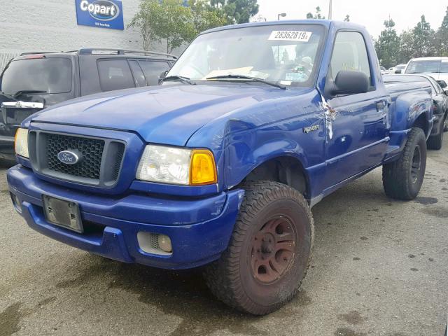 1FTYR10U14PA32339 - 2004 FORD RANGER BLUE photo 2