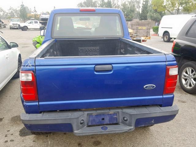 1FTYR10U14PA32339 - 2004 FORD RANGER BLUE photo 9