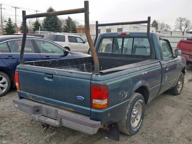 1FTCR10A8VUB66168 - 1997 FORD RANGER GREEN photo 4