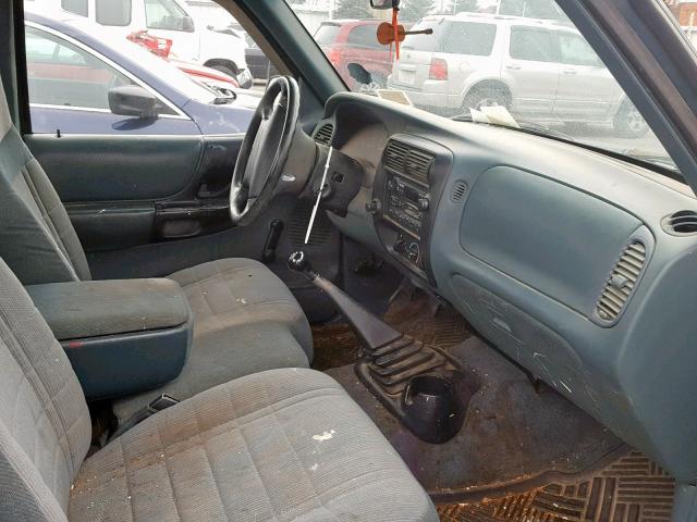 1FTCR10A8VUB66168 - 1997 FORD RANGER GREEN photo 5