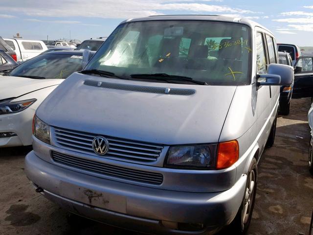 WV2MB47083H006466 - 2003 VOLKSWAGEN EUROVAN MV GRAY photo 2