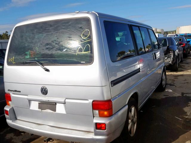 WV2MB47083H006466 - 2003 VOLKSWAGEN EUROVAN MV GRAY photo 4