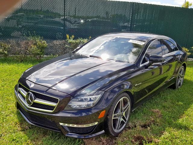 WDDLJ7EB9CA038411 - 2012 MERCEDES-BENZ CLS 63 AMG BLACK photo 2