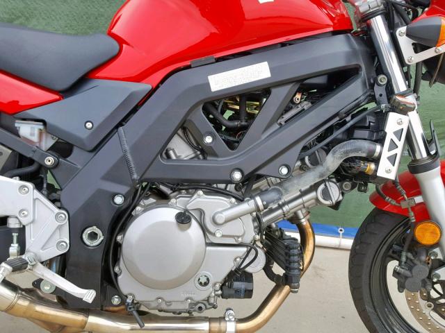 JS1VP53A262103284 - 2006 SUZUKI SV650 RED photo 7