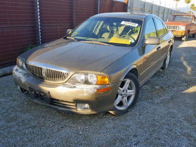 1LNHM87A12Y676140 - 2002 LINCOLN LS GREEN photo 2