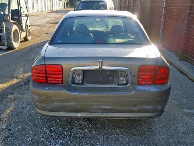 1LNHM87A12Y676140 - 2002 LINCOLN LS GREEN photo 9