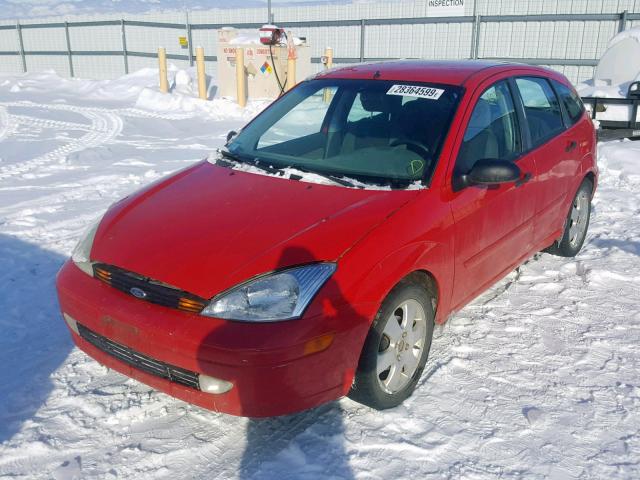 3FAFP37372R160232 - 2002 FORD FOCUS ZX5 RED photo 2