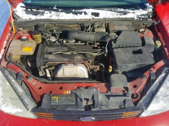 3FAFP37372R160232 - 2002 FORD FOCUS ZX5 RED photo 7