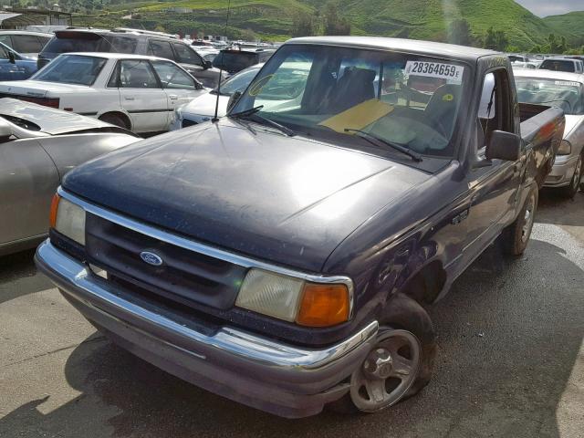 1FTCR10A4TPB33633 - 1996 FORD RANGER BLUE photo 2