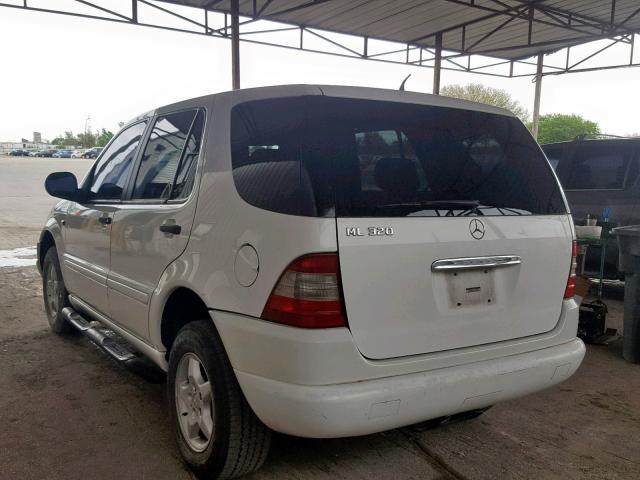 4JGAB54E4YA194633 - 2000 MERCEDES-BENZ ML 320 WHITE photo 3