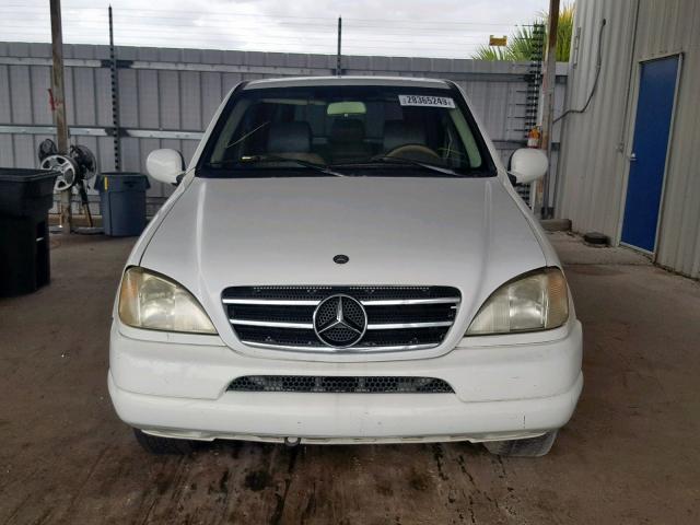 4JGAB54E4YA194633 - 2000 MERCEDES-BENZ ML 320 WHITE photo 9