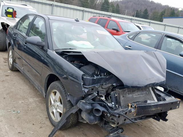 1G1ZT54835F235016 - 2005 CHEVROLET MALIBU LS BLACK photo 1