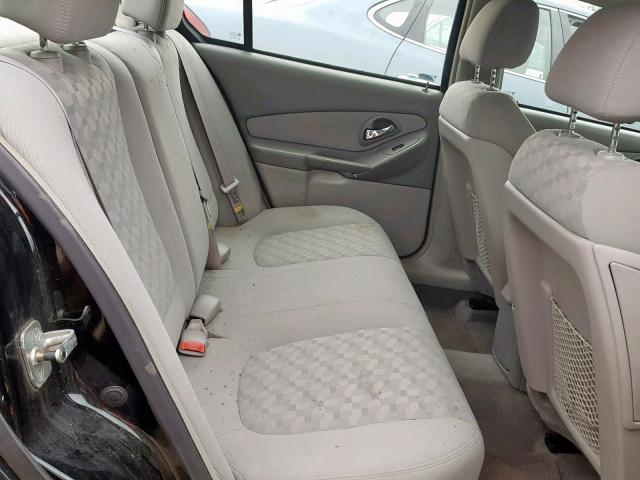 1G1ZT54835F235016 - 2005 CHEVROLET MALIBU LS BLACK photo 6