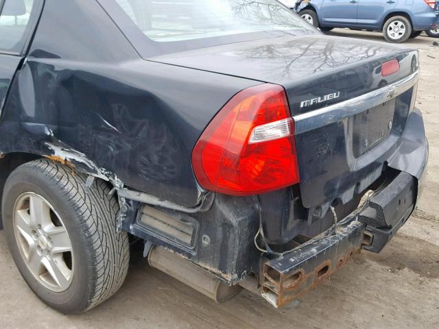 1G1ZT54835F235016 - 2005 CHEVROLET MALIBU LS BLACK photo 9
