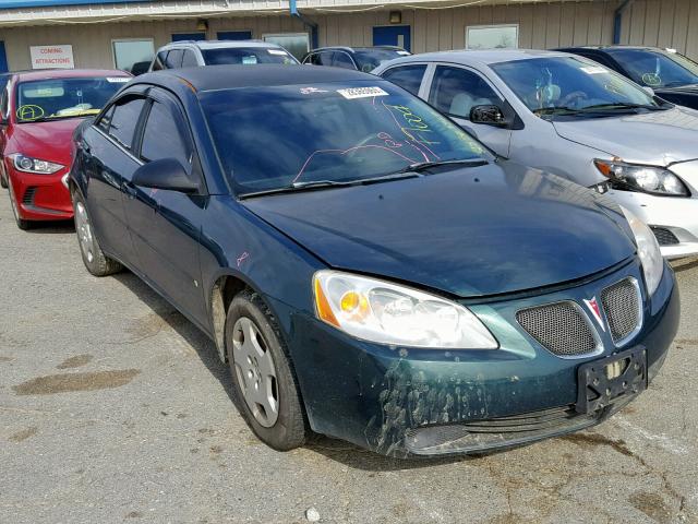 1G2ZF55B964210051 - 2006 PONTIAC G6 SE GREEN photo 1