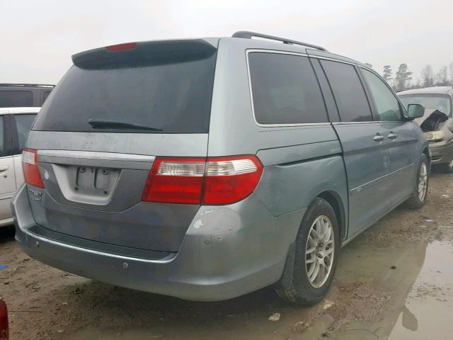 5FNRL38866B108613 - 2006 HONDA ODYSSEY TO BLUE photo 4