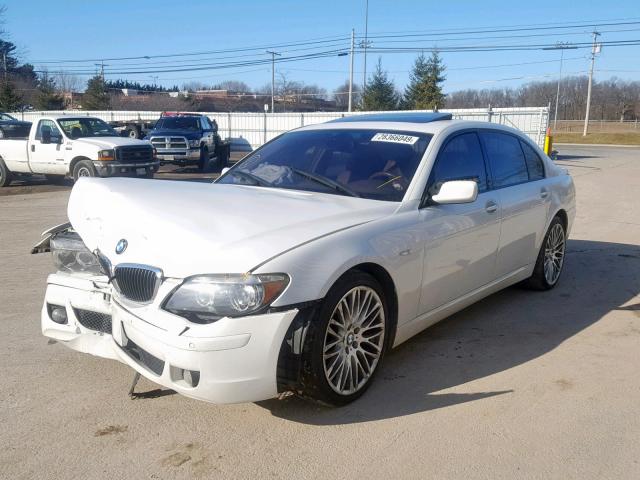 WBAHN83588DT78661 - 2008 BMW 750 LI WHITE photo 2