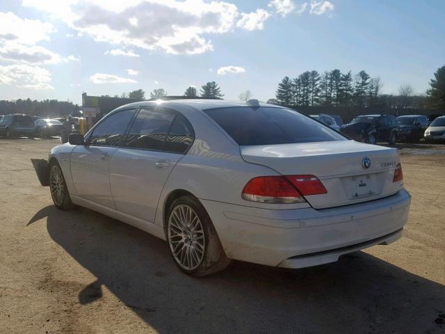 WBAHN83588DT78661 - 2008 BMW 750 LI WHITE photo 3