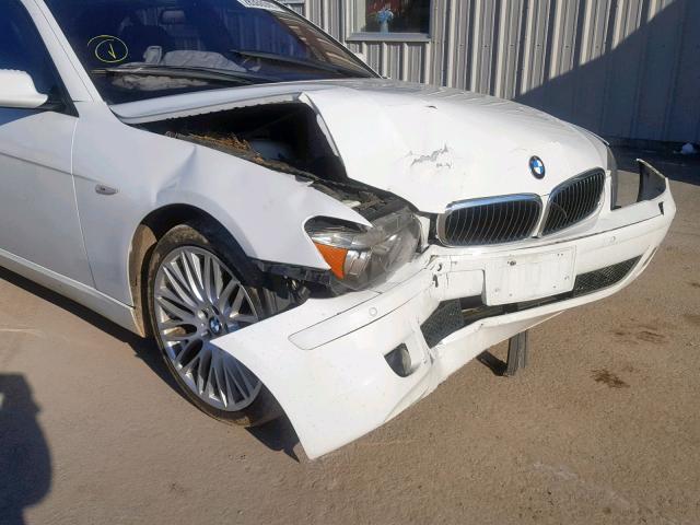 WBAHN83588DT78661 - 2008 BMW 750 LI WHITE photo 9