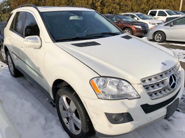 4JGBB86E09A453770 - 2009 MERCEDES-BENZ ML 350 WHITE photo 1