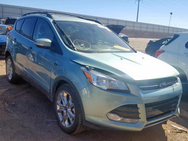 1FMCU9H92DUC70768 - 2013 FORD ESCAPE SEL GREEN photo 1