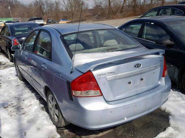 KNAFE121875451565 - 2007 KIA SPECTRA EX SILVER photo 3