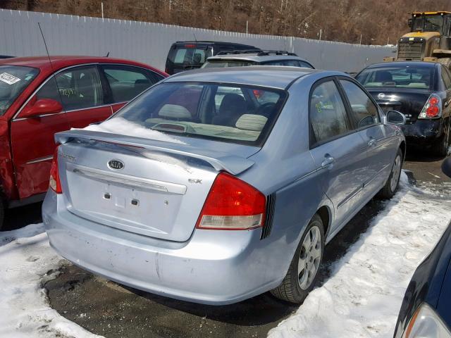 KNAFE121875451565 - 2007 KIA SPECTRA EX SILVER photo 4