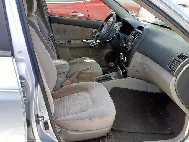 KNAFE121875451565 - 2007 KIA SPECTRA EX SILVER photo 5