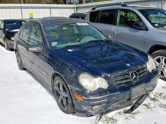 WDBRF40J75F616349 - 2005 MERCEDES-BENZ C 230K SPO BLUE photo 1