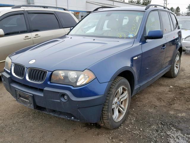 WBXPA934X5WD16160 - 2005 BMW X3 3.0I BLUE photo 2